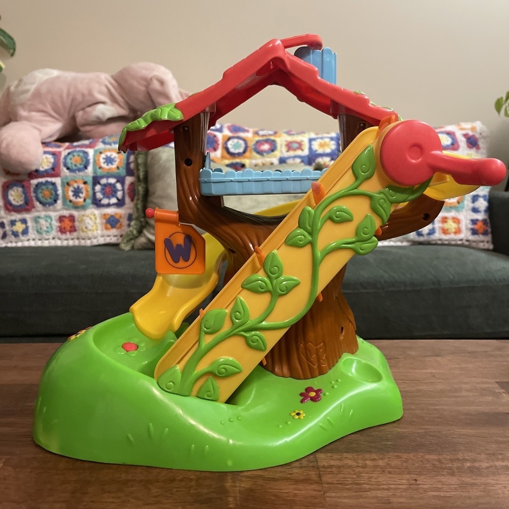 2004 Playskool- Weeble Wobbles Tree House Merry Go Round 4 WEEBLES - Picture 6 of 7